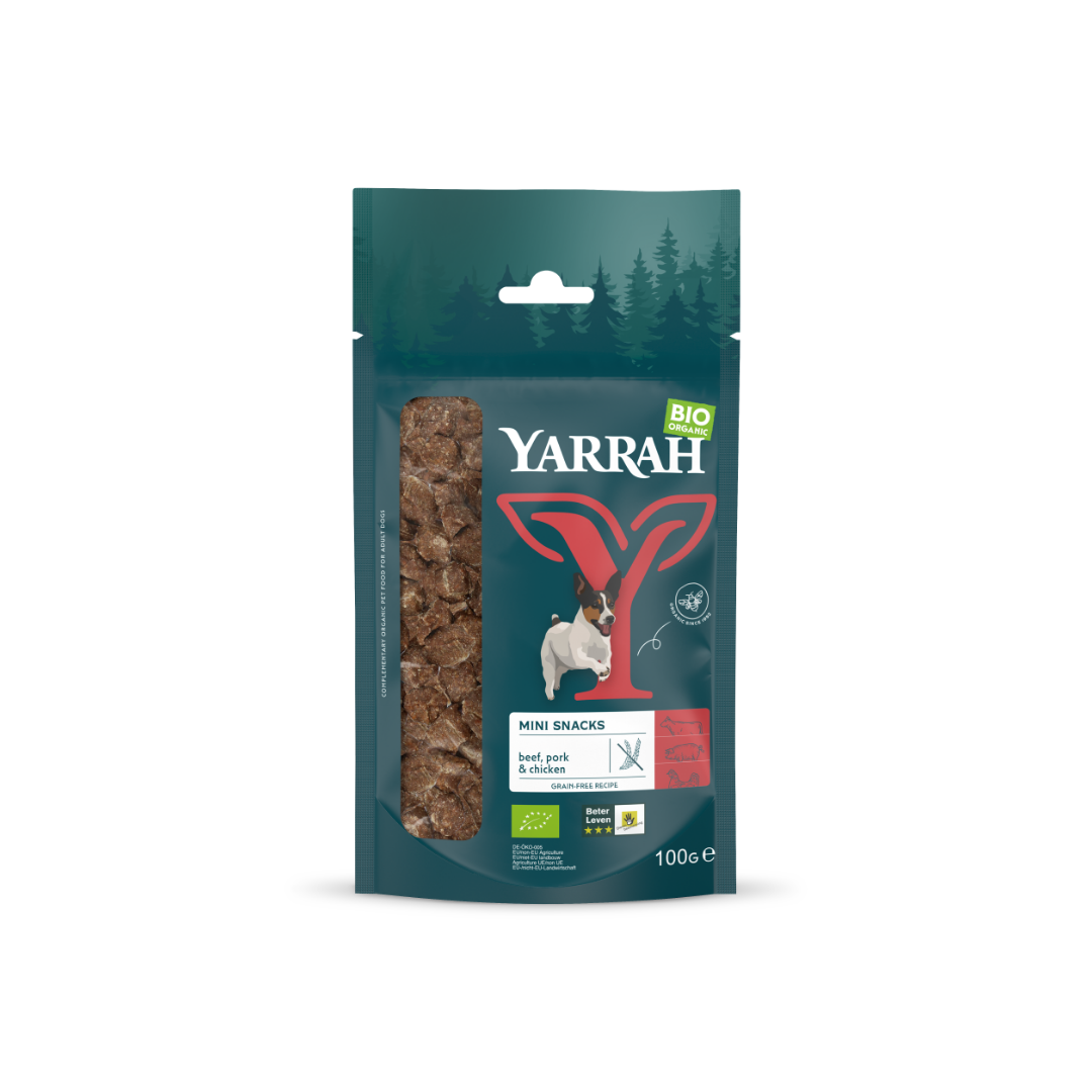 Yarrah Mini snack voor honden bio