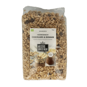 De Halm Havergranola crunchy chocolade/banaan bio