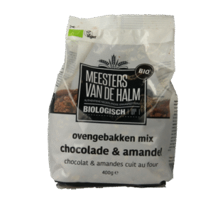 De Halm Ovengebakken mix chocolade en amandel bio