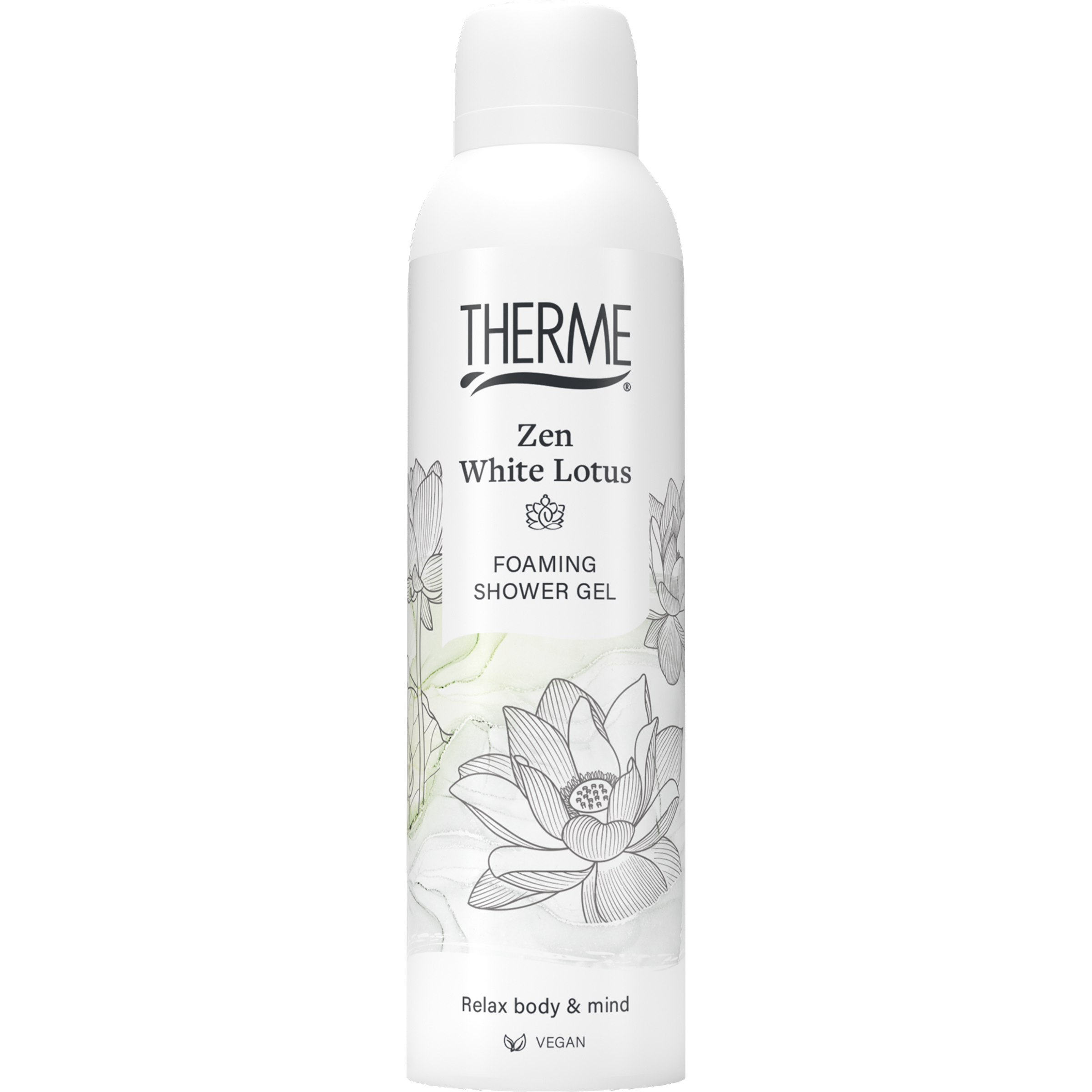 Therme Zen white lotus foaming showergel