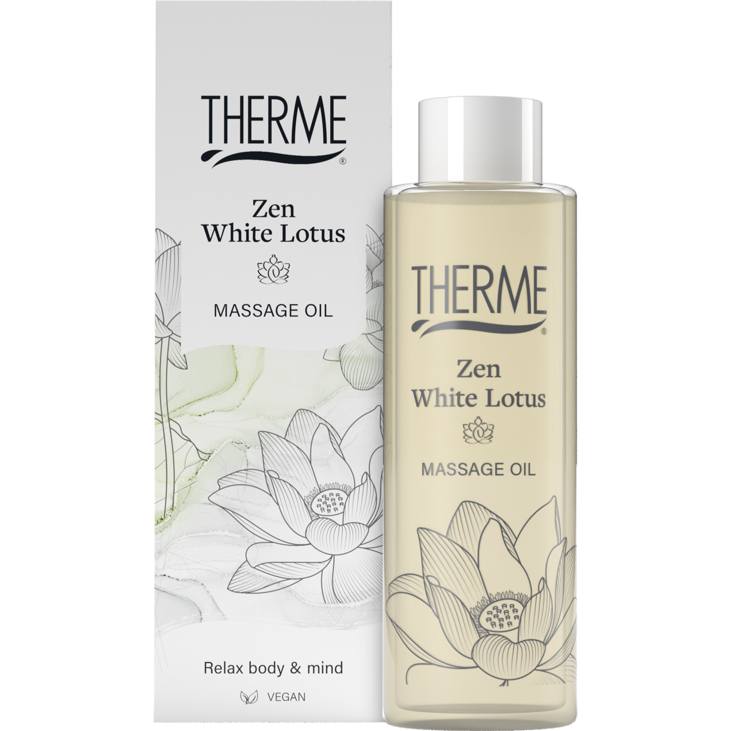 Therme Zen white lotus massage oil - Afbeelding 2