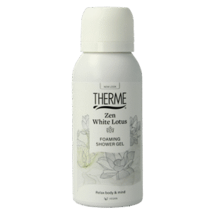 Therme Zen white lotus foam shower