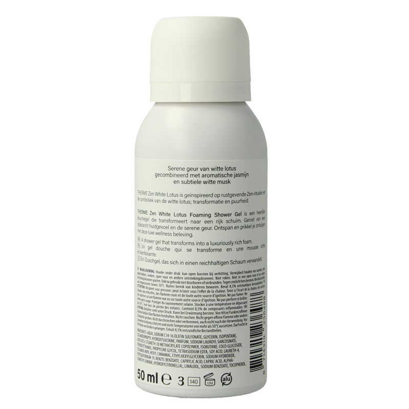 Therme Zen white lotus foam shower - Afbeelding 2