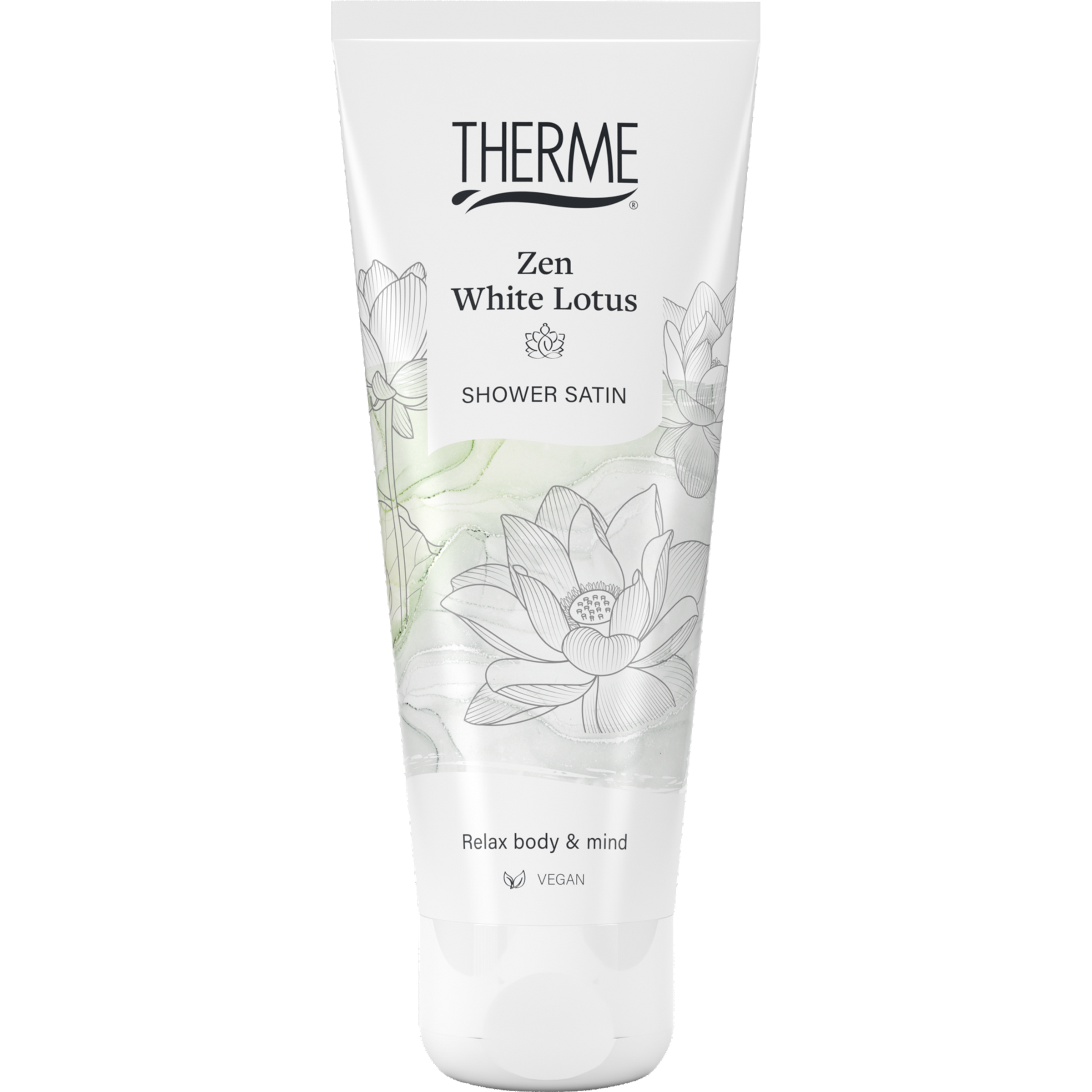 Therme Zen white lotus shower satin