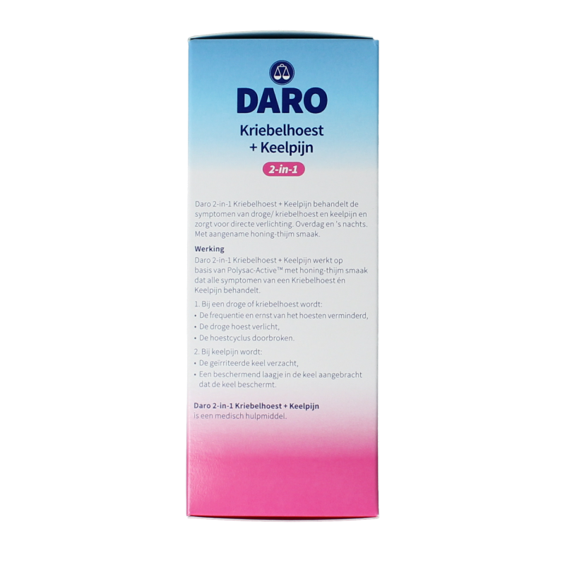 Daro 2 in 1 Kriebelhoest en keelpijn - Afbeelding 4