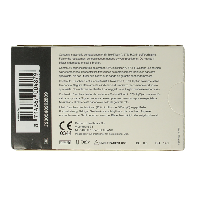 Eyefresh Maandlenzen -4.50 - Afbeelding 4