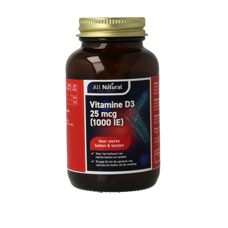 All Natural Vitamine D3 25mcg