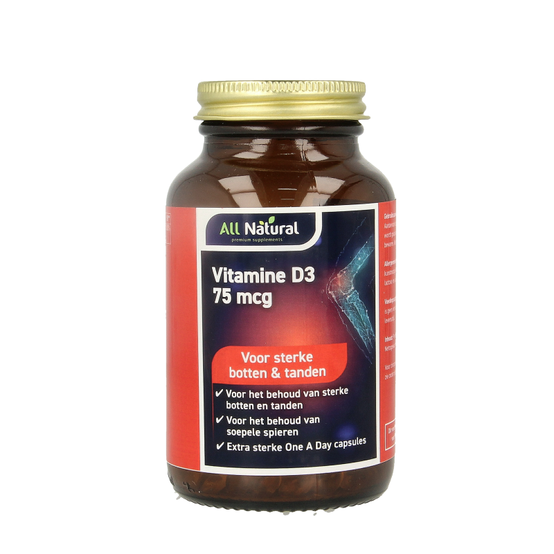 All Natural Vitamine D3 75mcg