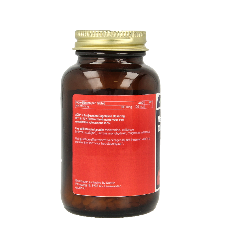 All Natural Melatonine 100mcg - Afbeelding 2