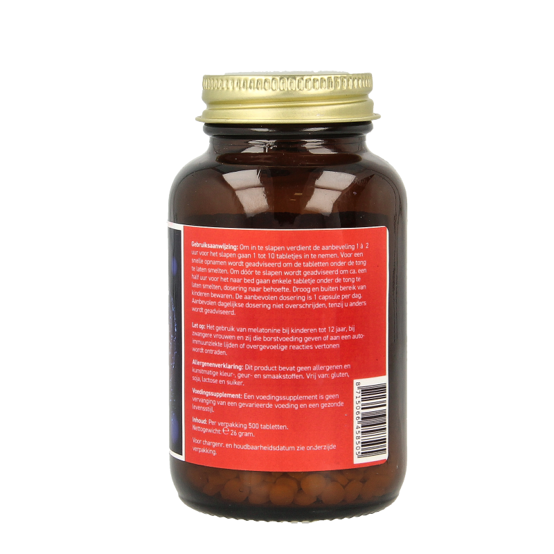 All Natural Melatonine 100mcg - Afbeelding 3
