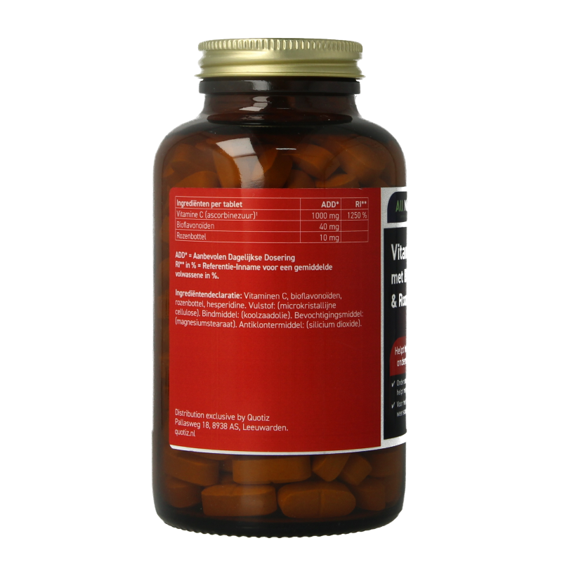 All Natural Vitamine C 1000 met bioflavonoiden & rozenbottel - Afbeelding 2