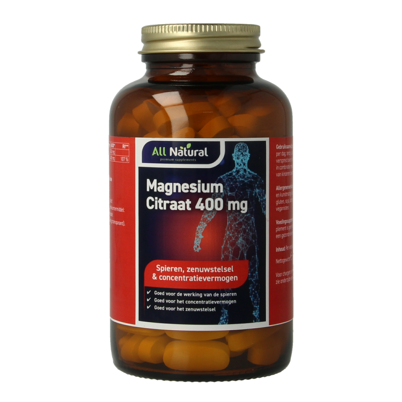 All Natural Magnesium citraat 400mg
