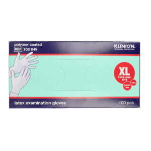 Klinion Onderzoekshandschoen prot latex maat XL poedervrij