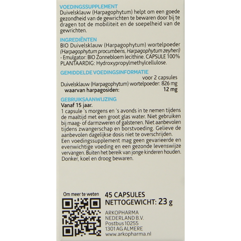 Arkocaps Duivelsklauw bio - Afbeelding 5