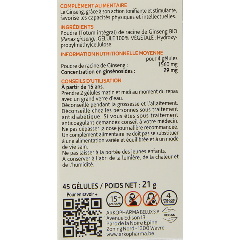 Arkocaps Ginseng bio - Afbeelding 3