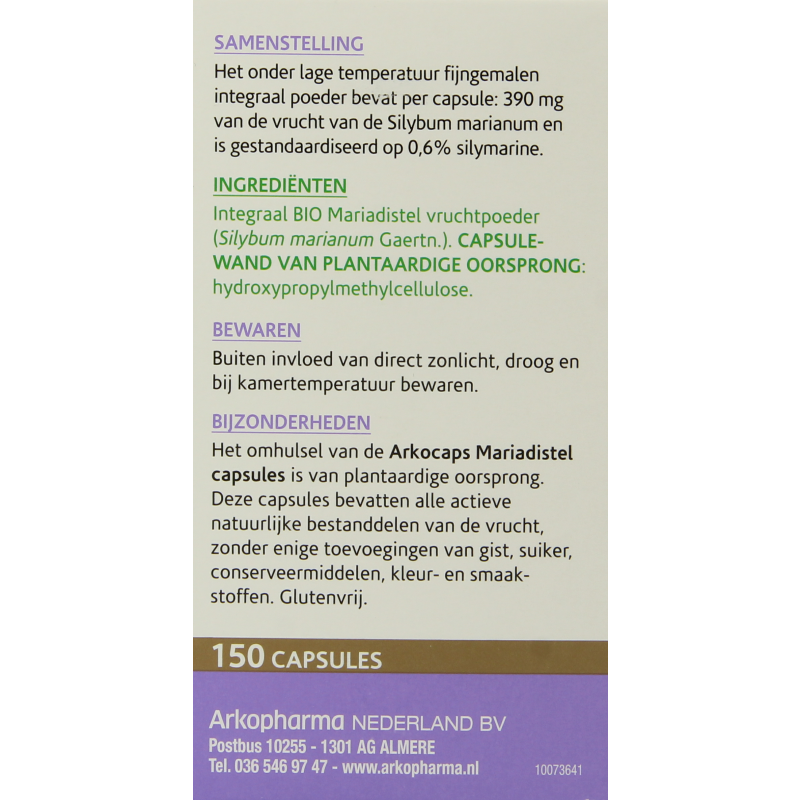 Arkocaps Mariadistel bio - Afbeelding 6