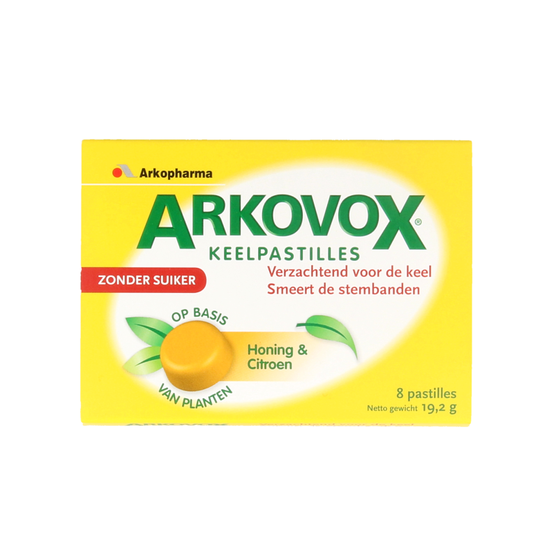 Arkovox Honing citroen keelpastilles