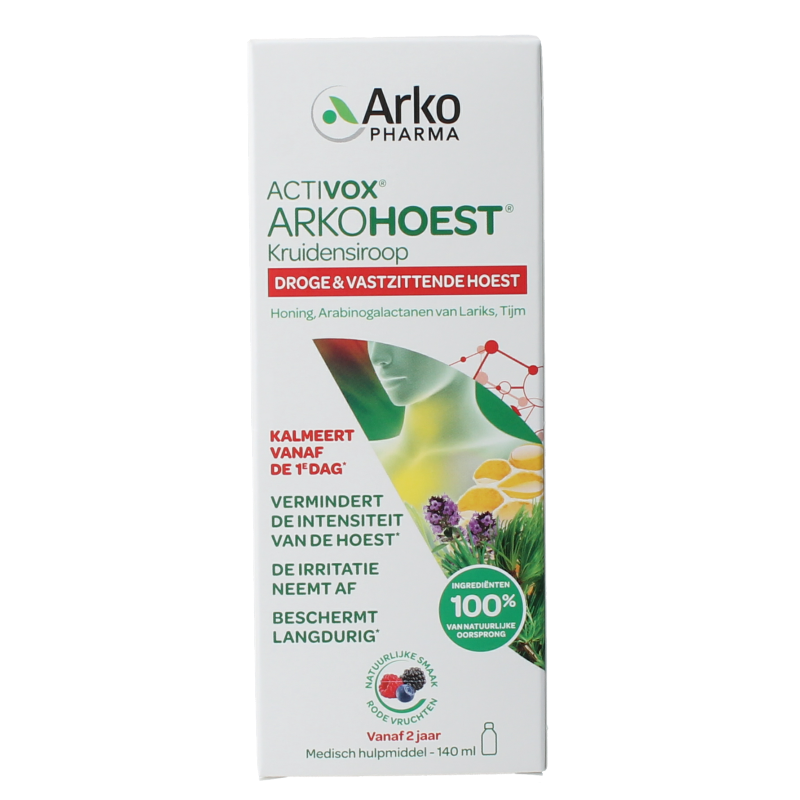 Arkohoest Kruidensiroop gezoet met honing