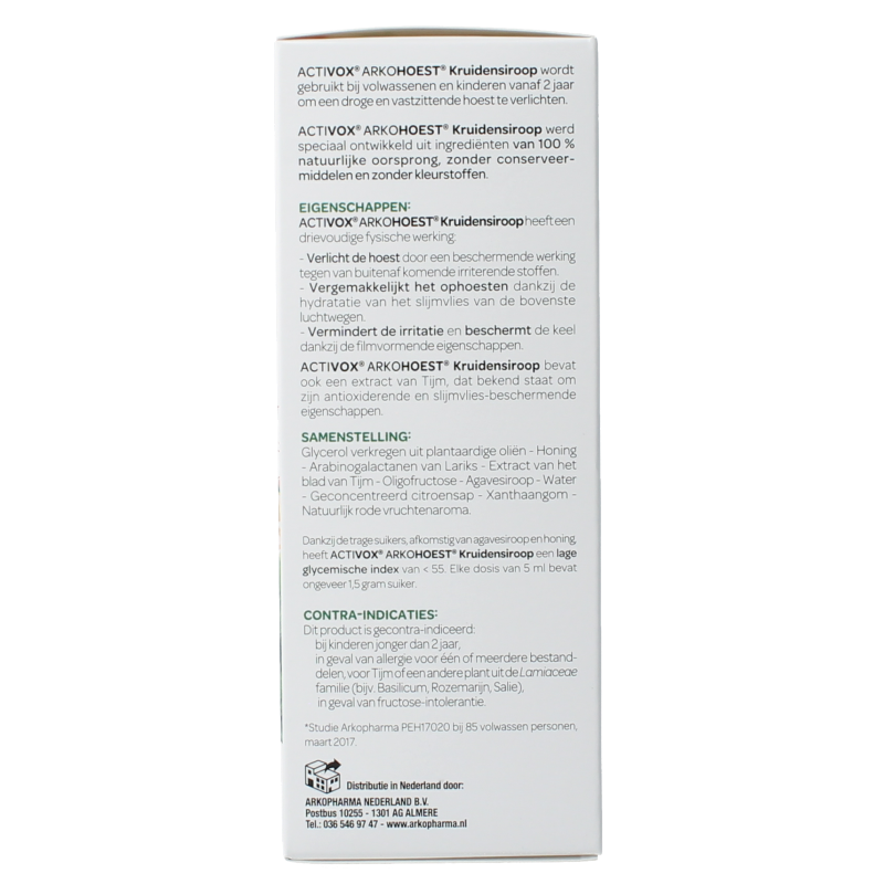 Arkohoest Kruidensiroop gezoet met honing - Afbeelding 2