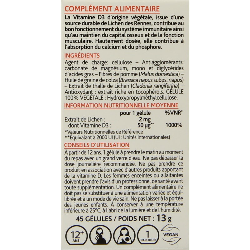 Arkocaps Vitamine D3 2000IE vegan - Afbeelding 3