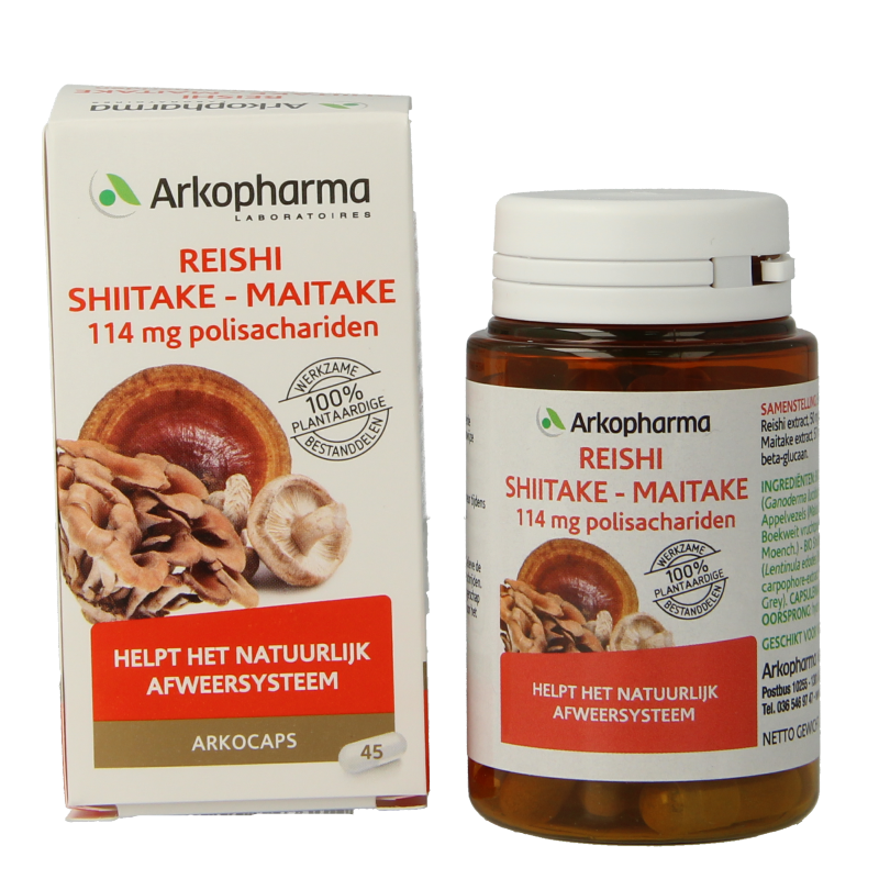 Arkocaps Reishi shiitake maitake bio - Afbeelding 2