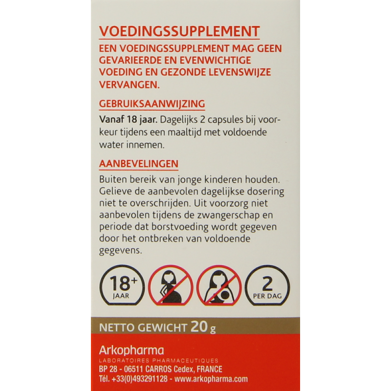 Arkocaps Reishi shiitake maitake bio - Afbeelding 3