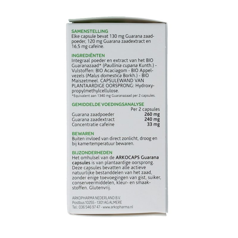 Arkocaps Guarana bio - Afbeelding 3