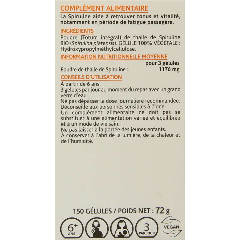 Arkocaps Spiruline bio - Afbeelding 3