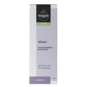 Volatile Sesam koudgeperst basisolie bio glazen fles