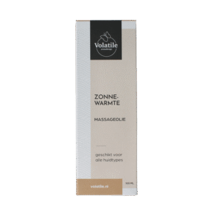 Volatile Massageolie zonnewarmte glas met pomp