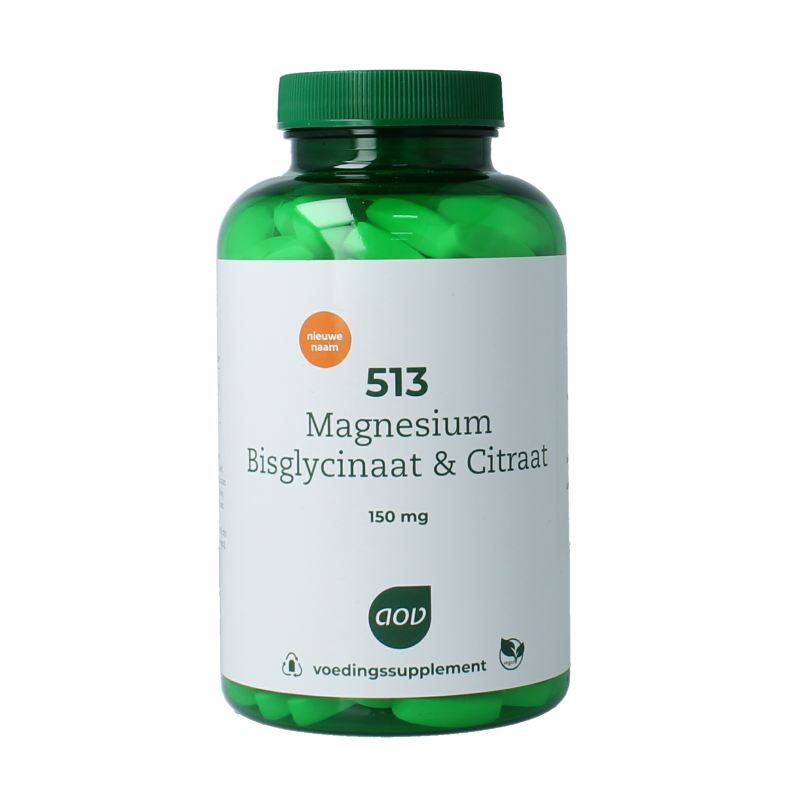 AOV 513 Magnesium bisglycinaat & citraat 150mg