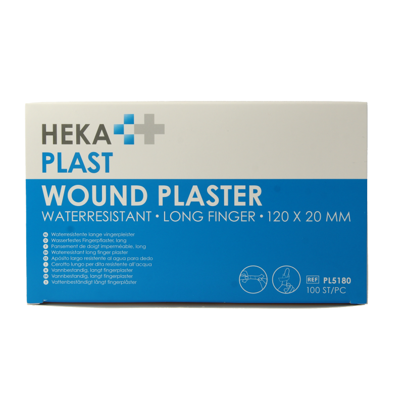 Hekaplast Vingerpleister water resistent 120 x 20