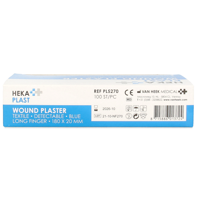 Hekaplast Vingerpleister detectable 180 x 20 haccp - Afbeelding 2