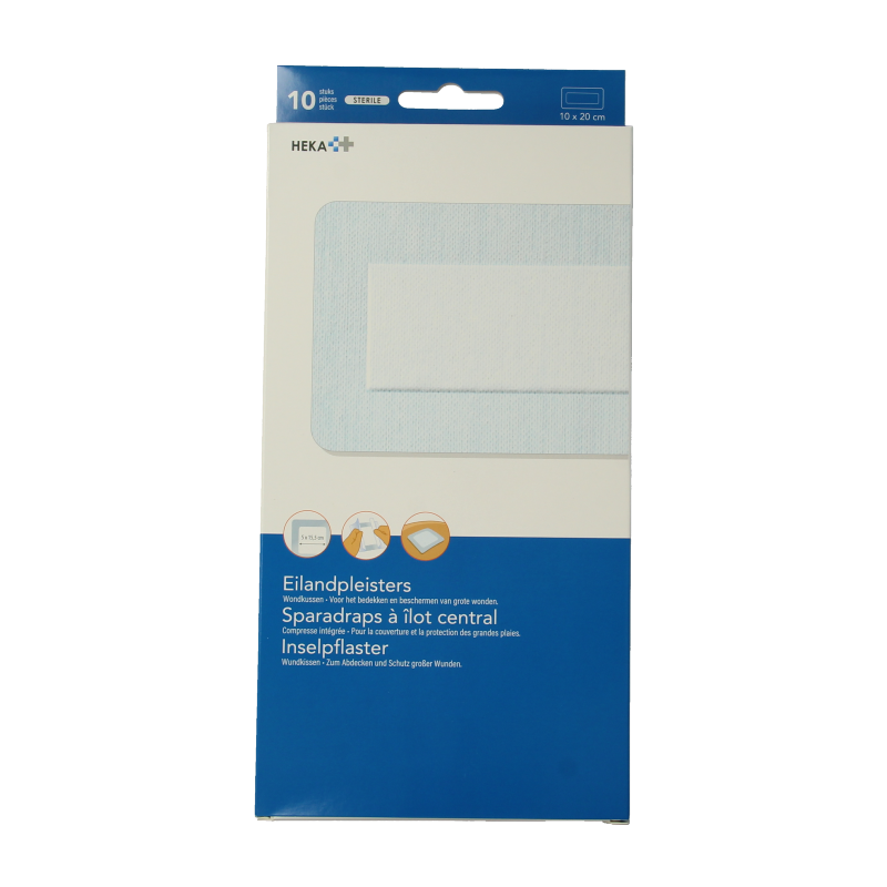 Hekaplast Eilandpleister 10cm x 20cm steriel