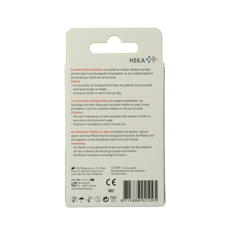 Heka Elastische pleister 10 x 6cm - Afbeelding 2