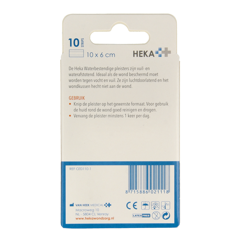 Heka Waterbestendige pleisters 10 x 6cm - Afbeelding 2