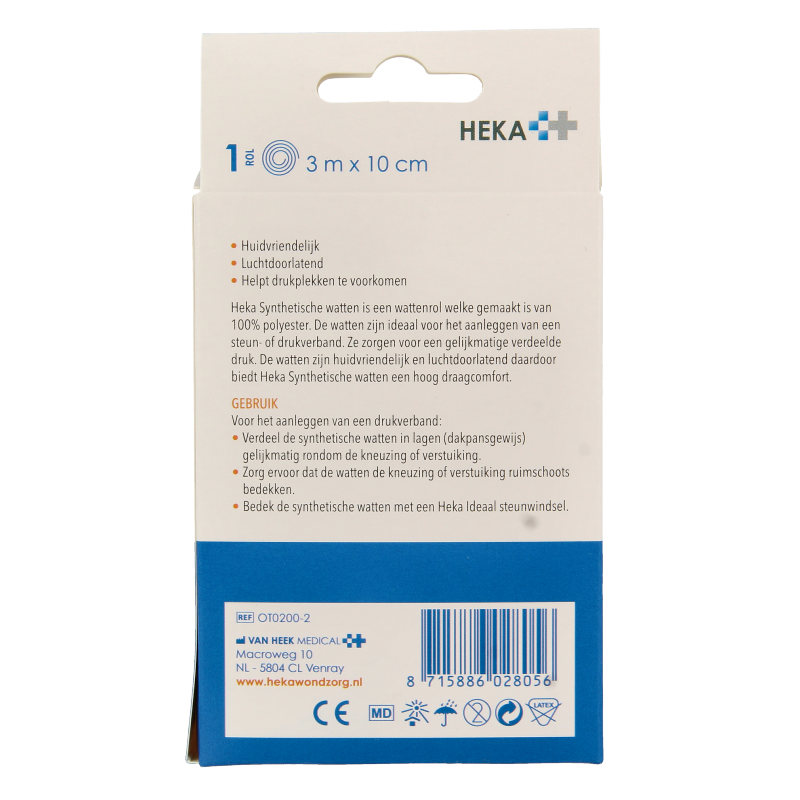 Heka Synthetische watten 3m x 10cm - Afbeelding 3