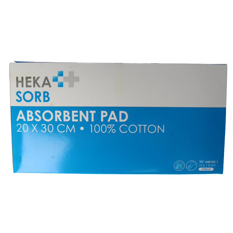 Hekasorb Absorberend verband 20x30 steriel