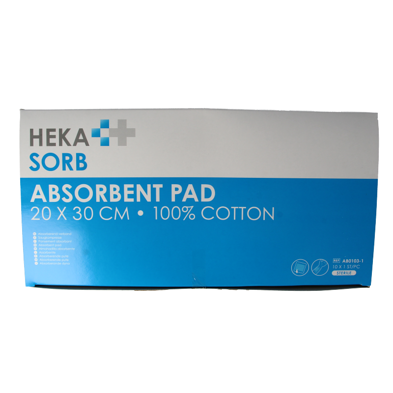 Hekasorb Absorberend verband 20x30 steriel - Afbeelding 2