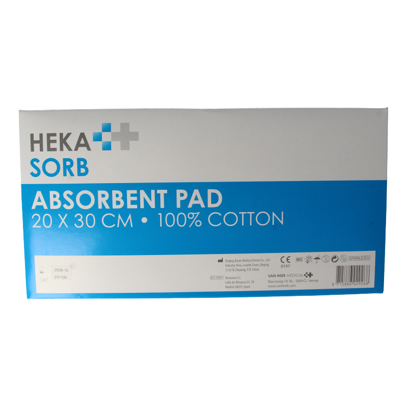 Hekasorb Absorberend verband 20x30 steriel - Afbeelding 3