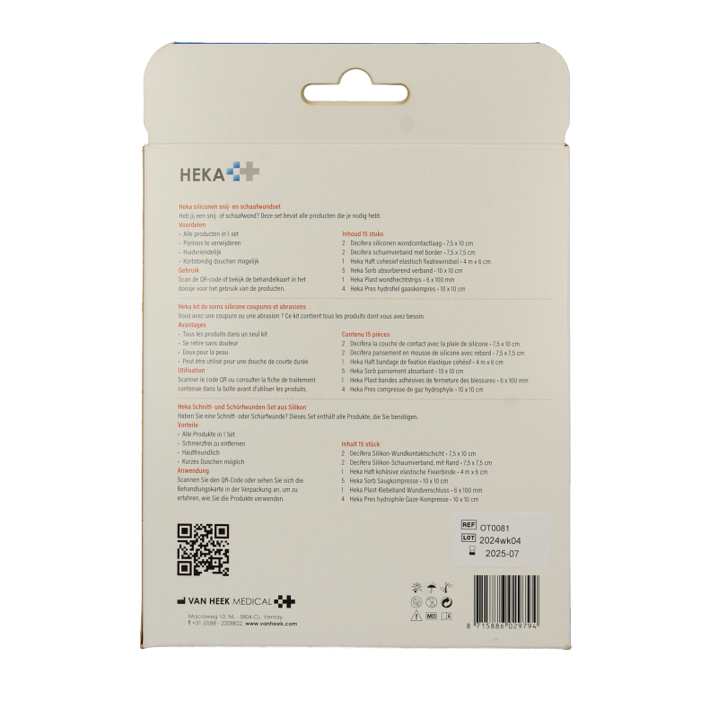 Heka Siliconen snij- en schaafwondset - Afbeelding 3