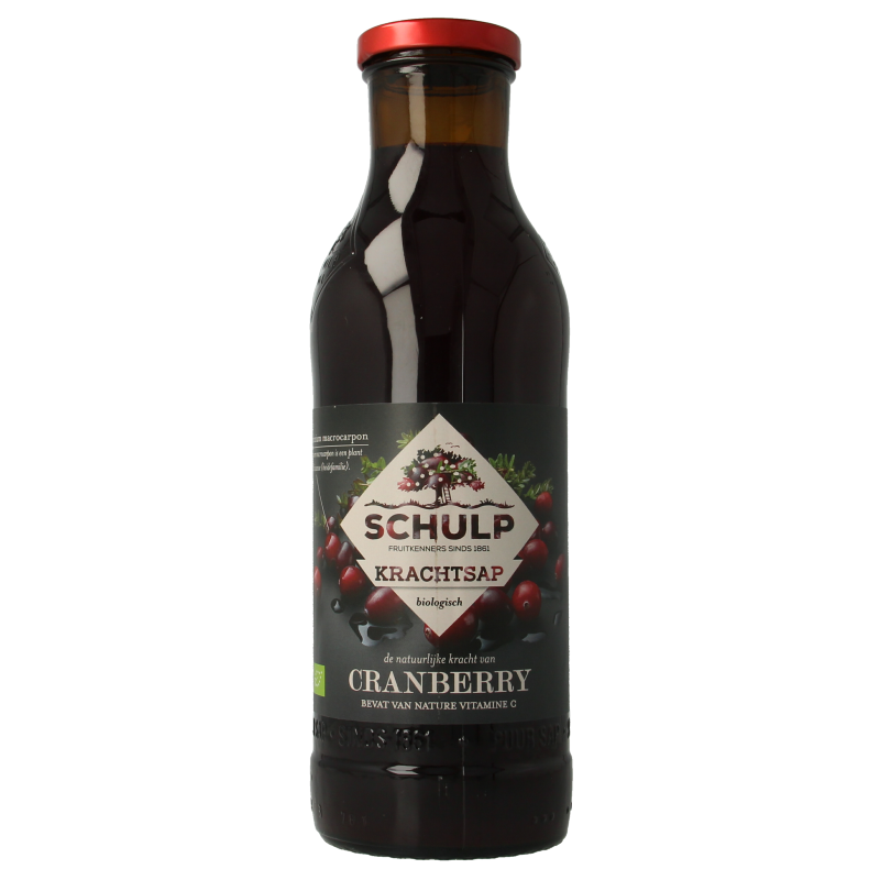 Schulp Krachtsap cranberrysap puur bio