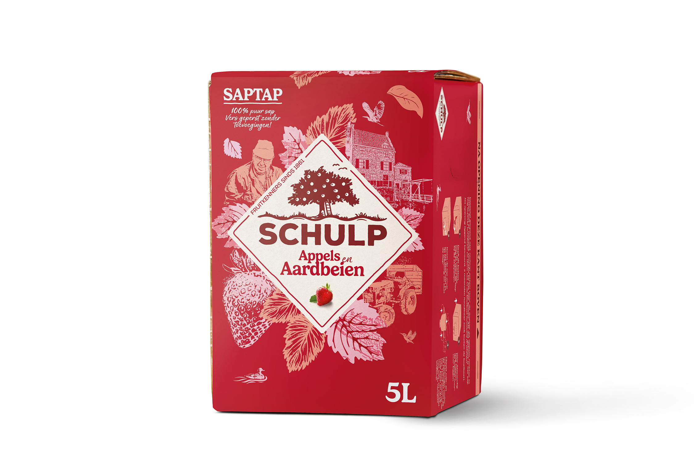 Schulp Saptap appel & aardbeiensap