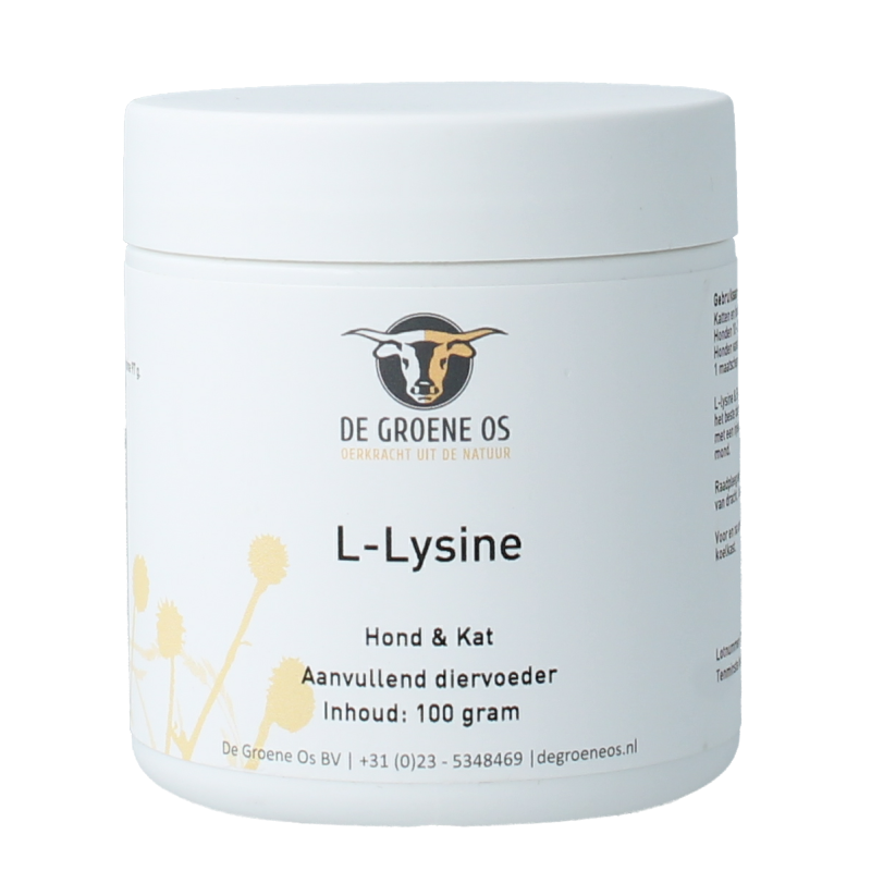 Groene Os L-Lysine en vitamine B6 hond/kat