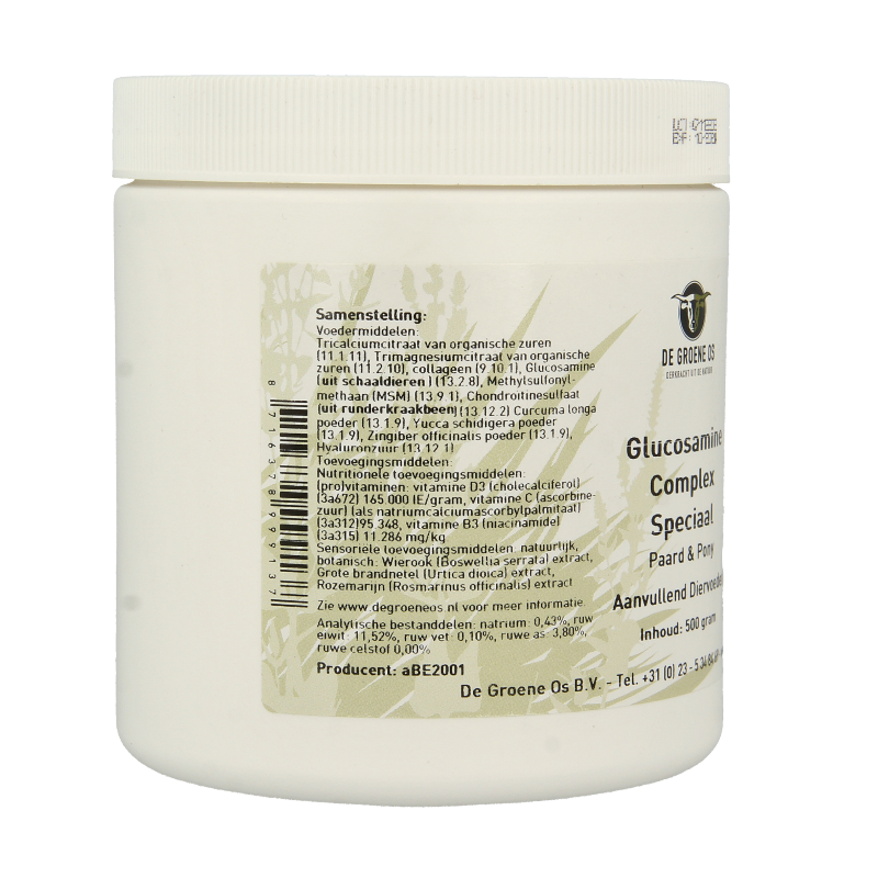 Groene Os Glucosamine complex speciaal paard/pony - Afbeelding 2