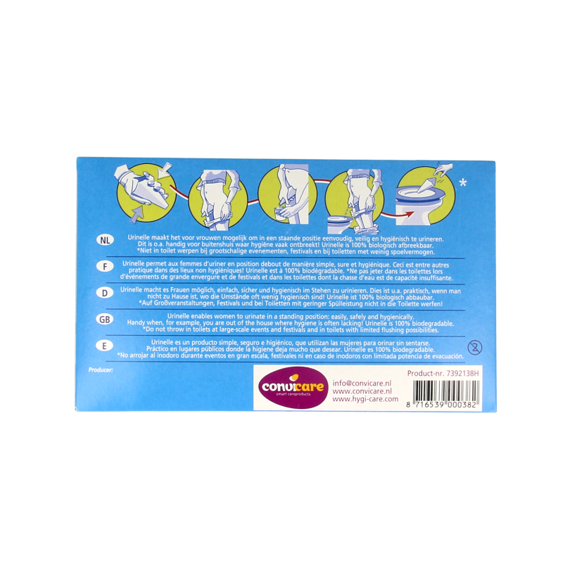 Urinelle Plaskoker hygicare - Afbeelding 2