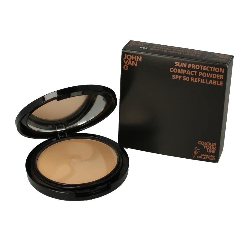 John van G Sun protection compact powder refillable 60 SPF50 - Afbeelding 2