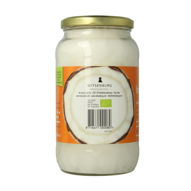 Omega & More Kokosolie extra virgin glas bio - Afbeelding 3