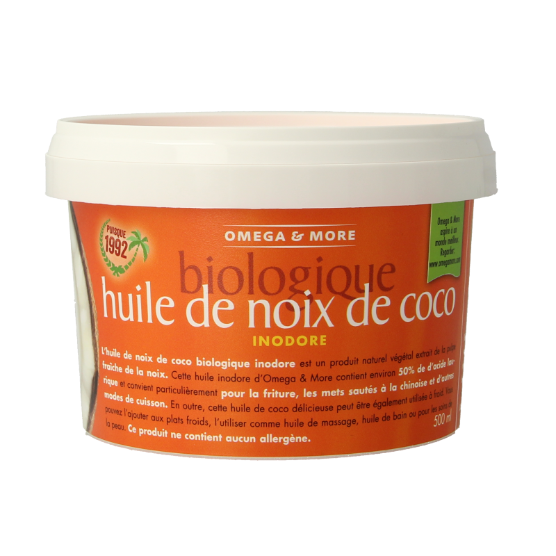 Omega & More Kokosolie geurloos bio - Afbeelding 4