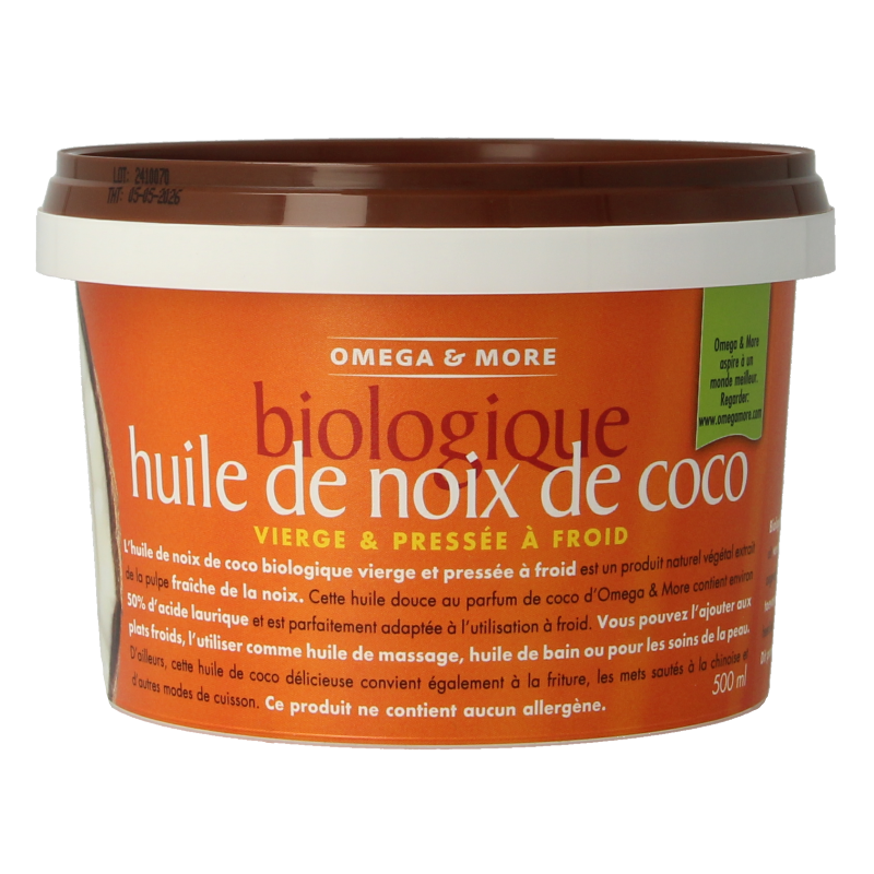 Omega & More Kokosolie extra virgin bio - Afbeelding 2